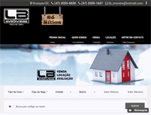 Tablet Screenshot of lbimoveis.com